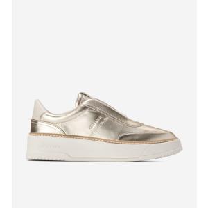 コールハーン Colehaan レディース シューズ スニーカー グランドプロ マックスフィールド スリッポン スニーカー womens W34034 ソフト ゴールド レザー