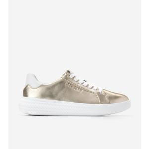 コールハーン Colehaan アウトレット レディース シューズ スニーカー グランド ハリオン カップ レザー womens. W34485 ゴールド / ホワイト / ホワイト