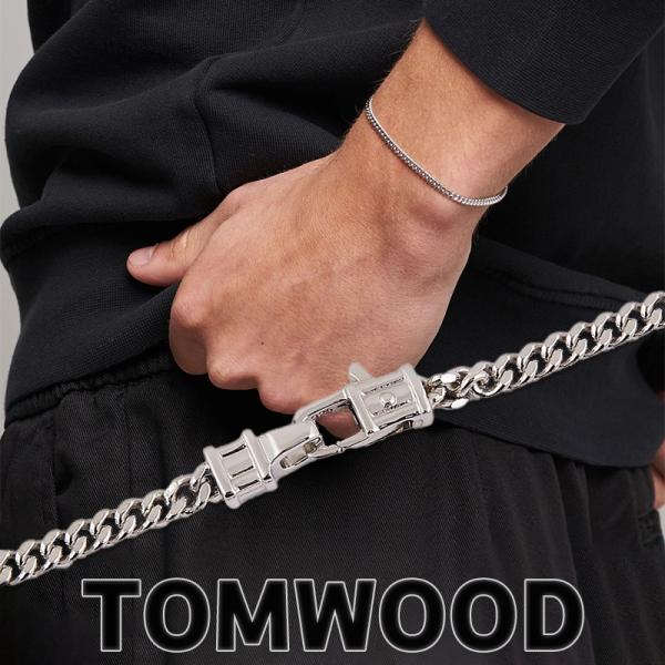 トムウッド TOMWOOD ブレスレット CURB BRACELET M シルバー メンズ ユニセッ...