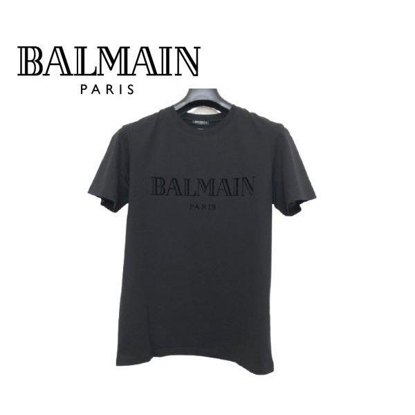 バルマン Tシャツ Mサイズ メンズ ブランド 黒 特価 12355 BALMAIN PARIS バ...