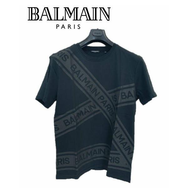 【大幅値下げ中】特価 BALMAIN バルマン Tシャツ 半袖 13006 メンズ ブランド 黒 T...