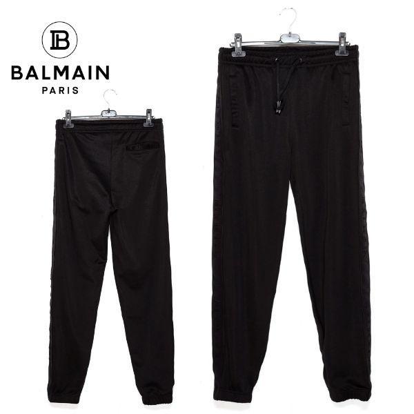 BALMAIN バルマン メンズ スウェット ブラック 黒 8242 ジョガーパンツ ジャージ ブラ...