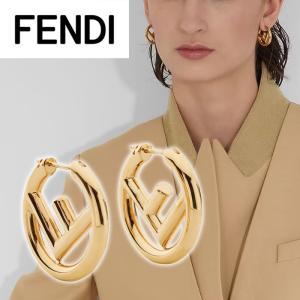 FENDI エフ イズ フェンディ ピアス 8AG745 レディス 8AG745B08F0CFK ゴールド ロゴ / ブランド 誕生日 プレゼント｜Colemo