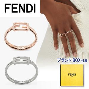 FENDI フェンディ バゲット リング ストーン 8AH813 ゴールド