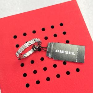 DIESEL ディーゼル メンズ リング 指輪 シルバー ロゴ ブランド アクセサリー DX0030040 ナローリング 18号　プレゼント