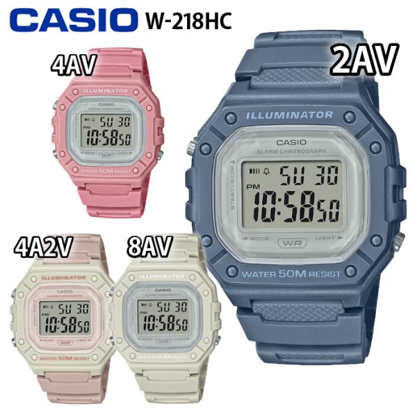 カシオ チープカシオ チプカシ CASIO スタンダード 腕時計 W-218HC 2AV 4AV 4...