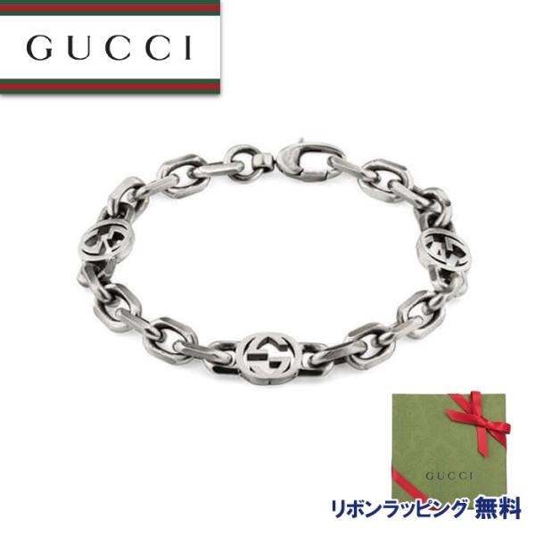 GUCCI グッチ ブレスレット インターロッキングG YBA620798001  シルバー アクセ...