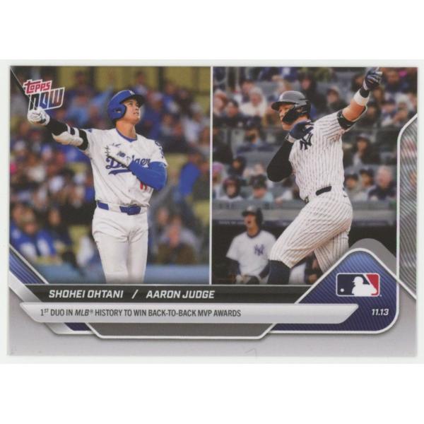 大谷翔平/Aaron Judge 2025 Topps Now 1st Duo in MLB His...