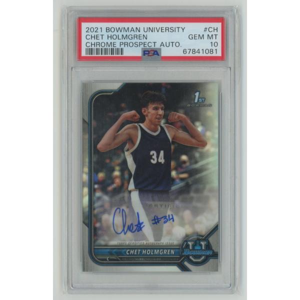 【PSA10 GEM MINT】Chet Holmgren 2021 Bowman Universi...