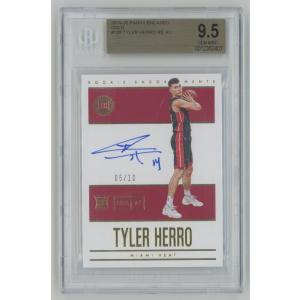 【BGS9.5 Auto10】Tyler Herro 19/20 Panini Encased Rookie Endorsemants Auto Gold RC ルーキー 直書き 直筆サインカード 05/10｜coletre