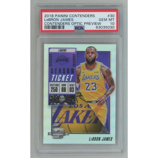 【PSA10 GEM MINT】Lebron James 18/19 Panini Contende...