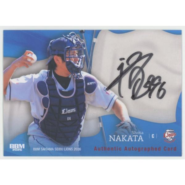 中田祥多 2026 BBM 埼玉西武ライオンズ 直筆サインカード 48/60