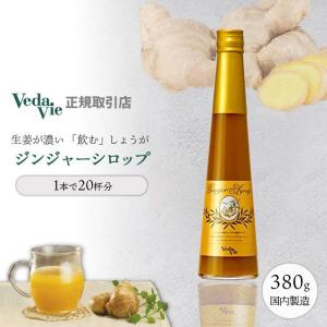 ジンジャーシロップ 生姜 ショウガ はちみつ 380g 母の日 ギフト しょうがシロップ  ヴェーダヴィ 国産 お試し 無添加 日本製｜美肌作り40年プロの店 Be Happy!