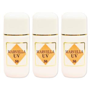 マーベラ ＵＶ５０ 日焼け止めジェル マーベラ化粧品 サンスクリーン 日焼け予防ジェル ２５ｍｌ３個セット