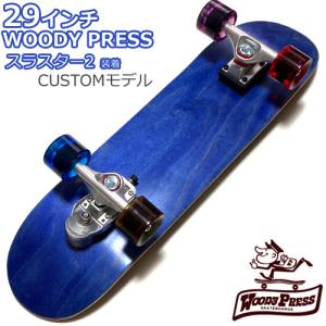 29インチ スラスター2 65mm78A マルチウィール 装着 WOODY PRESS CUSTOMモデル サーフスケートボード｜collc