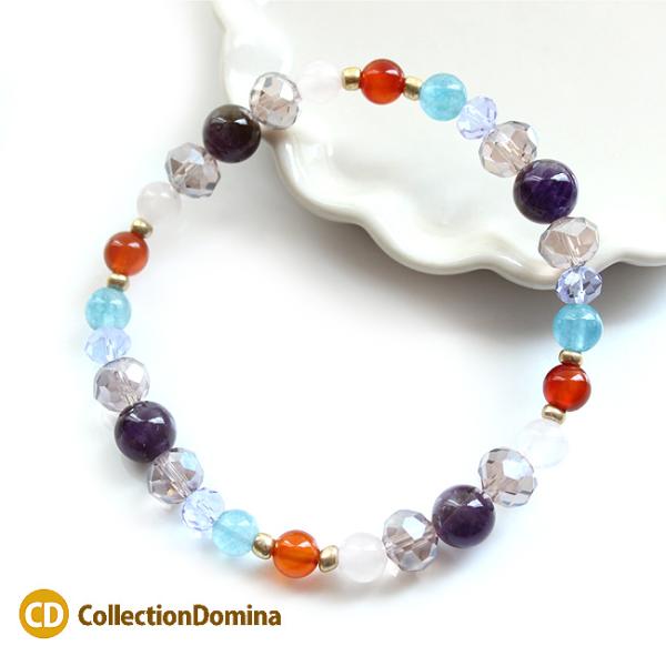 天然石 8mm 6mm ビーズ ブレスレット レディース アクセサリー 大人 ハンドメイド フリーサ...