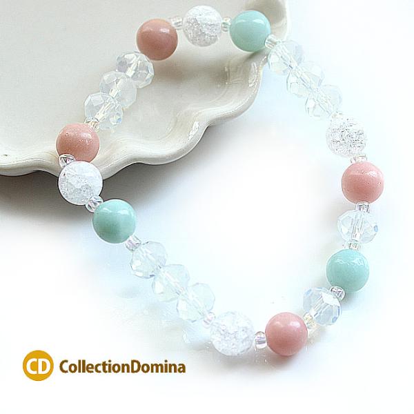 天然石 8mm ビーズ クラッシュビーズ ブレスレット レディース アクセサリー 大人 カジュアル ...