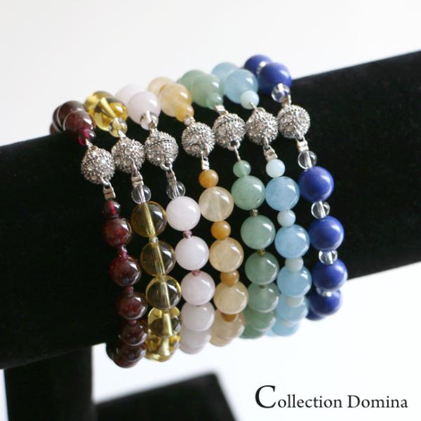 当店オリジナル ブレスレット マグネットクラスプ 8mm 天然石 ビーズ レッド イエロー ピンク ...