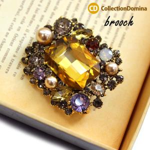 mina perhonen ピンバッジ バッチ 花 フラワー ブローチ オレンジ