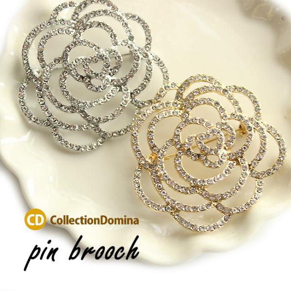 ブローチ レディース カメリア お花 フラワー フォーマル おしゃれ 卒業式 ブローチピン アクセサ...