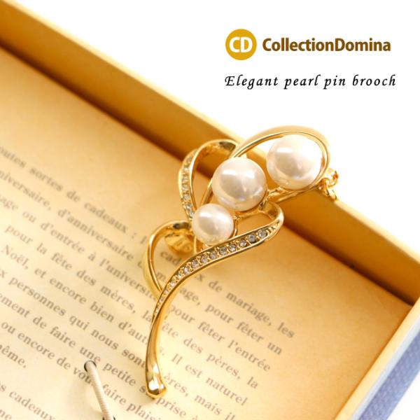 ブローチ レディース パール Pパール ブローチ ブローチピン フォーマル おしゃれ 卒業式 ブロー...