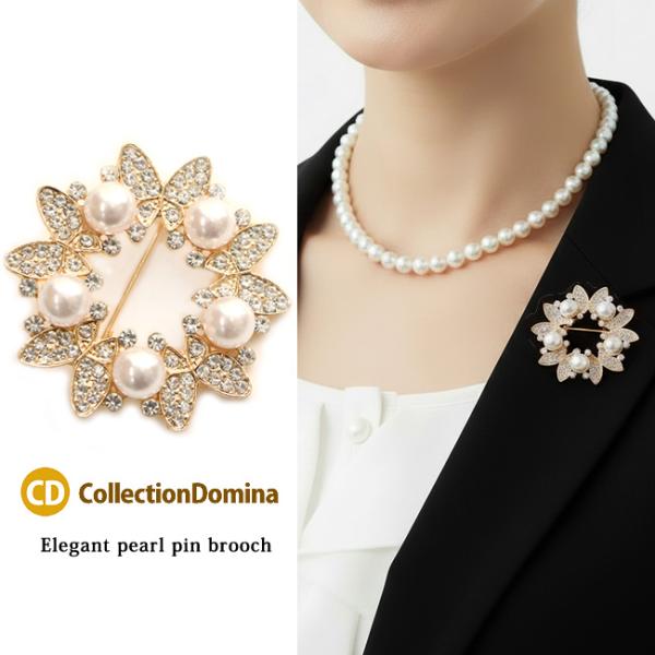 ブローチ 卒業式 おしゃれ パール フォーマル セレモニー 卒園式 入園式 人気 スーツ 結婚式 ブ...