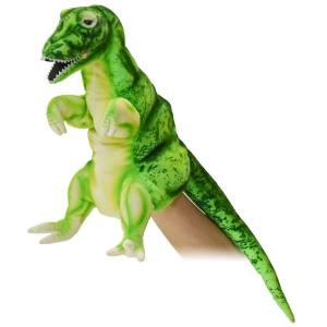 ハンサ【ＨＡＮＳＡ】ぬいぐるみ ハンドパペット 恐竜 ティラノサウルス グリーン50｜collecolle