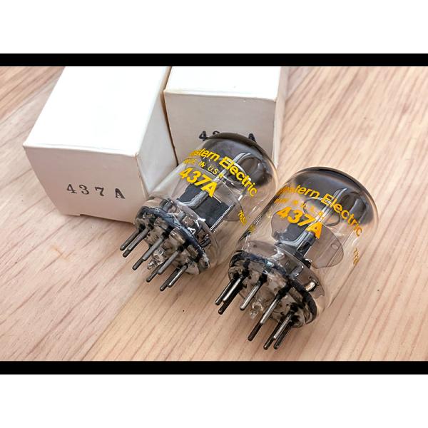 3r3299●Western Electric 437A 真空管 2本ペア 箱付き ウエスタンエレク...