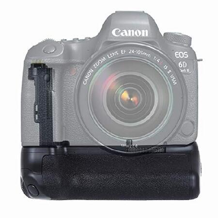 PULUZ カメラ垂直バッテリーグリップ シャッターボタン付き 垂直撮影機能 Canon 6D Ma...