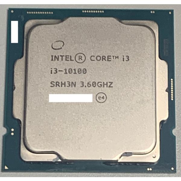 【中古】Intel CPU Core i3-10100 / 動作品 付属品無し LGA1200 第1...