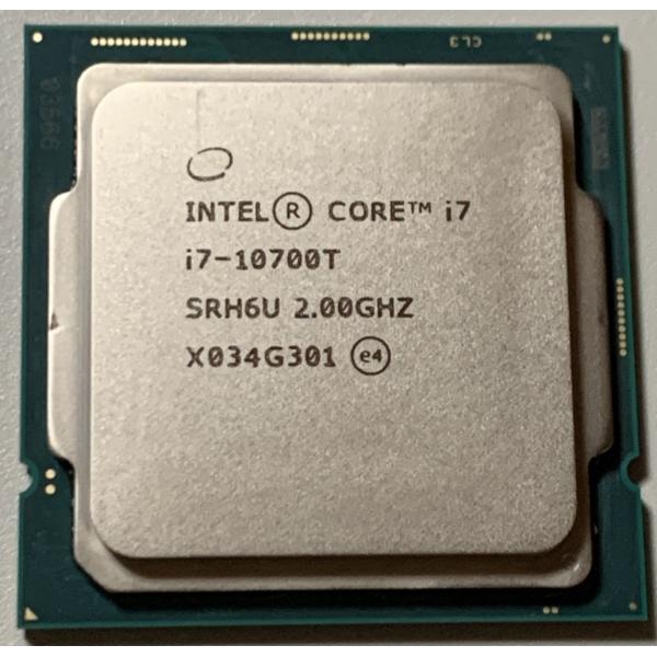 【中古】Intel CPU Core i7-10700T / 動作品 付属品無し LGA1200 第...