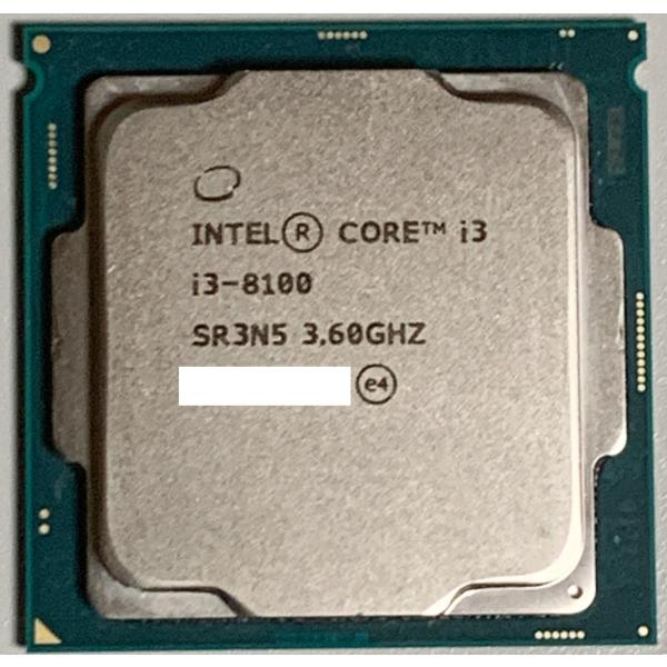 【中古】 Intel CPU Core i3-8100 / 動作品 付属品無し LGA1151 第8...