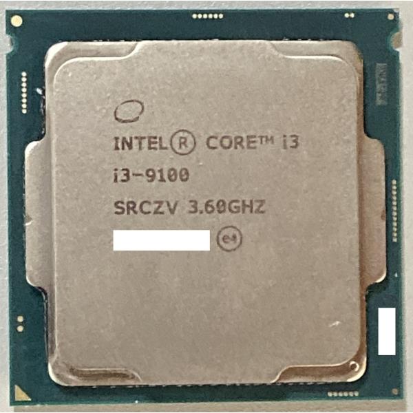 【中古】Intel CPU Core i3-9100F / 動作品 付属品無し グラフィックス機能無...