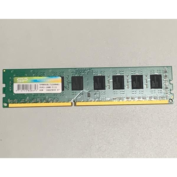 【中古】Silicon Power 8GB 1枚 DDR3-1600 SP008GBLTU160N0...