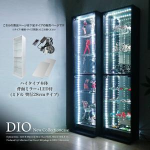 コレクションラック DIO 本体 + 背面ミラー + LED セット