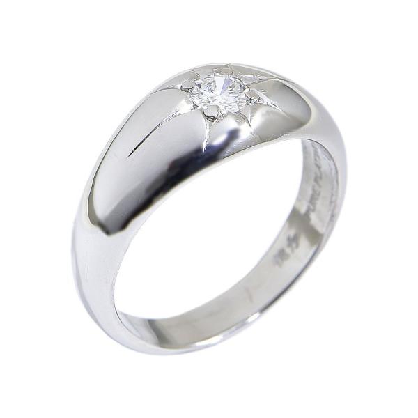 022ct天然ダイヤモンドリング 16号 Pt1000 新品仕上済 一粒ダイヤ 1粒ダイヤ 月甲丸リ...