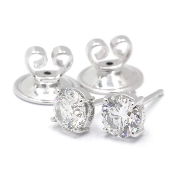 グラフ Fカラー/VS-1/Excellent/VeryGood/両耳合計1.40ct ラウンドダイ...