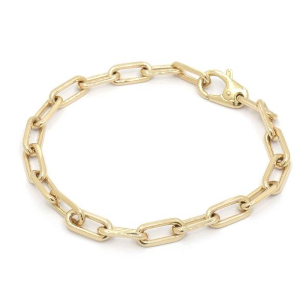 カルティエ サントスドゥカルティエブレスレット B6021300 K18YG 18.5cm チェーン...