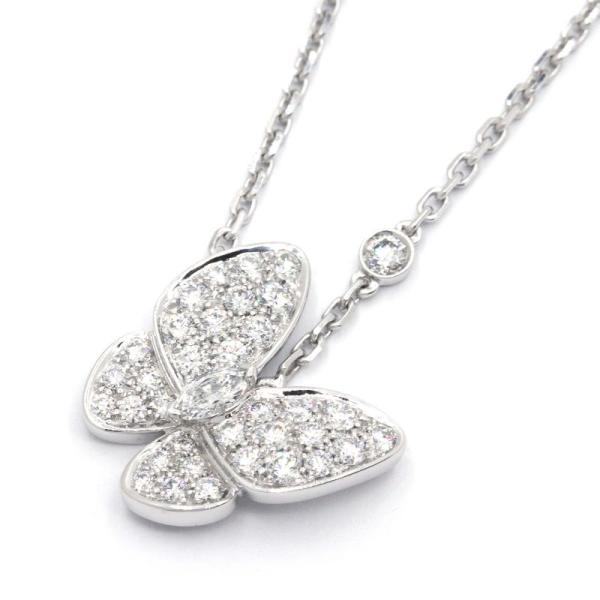 ヴァンクリーフ＆アーペル ドゥパピヨンペンダント VCAR03M400 K18WG ダイヤモンド バ...