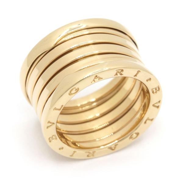 ブルガリ ビーゼロワンリング 5バンド #54 実測13号 K18YG 750 B.Zero1 イエ...