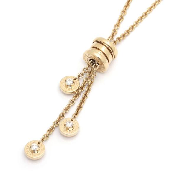 ブルガリ ビーゼロワンエレメントネックレス K18YG ダイヤ B.zero1 エレメントペンダント...