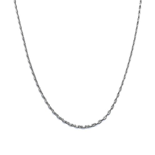 エルメス シェーヌタンクルネックレス K18WG 40cm マリンチェーンネックレス アンカーチェー...