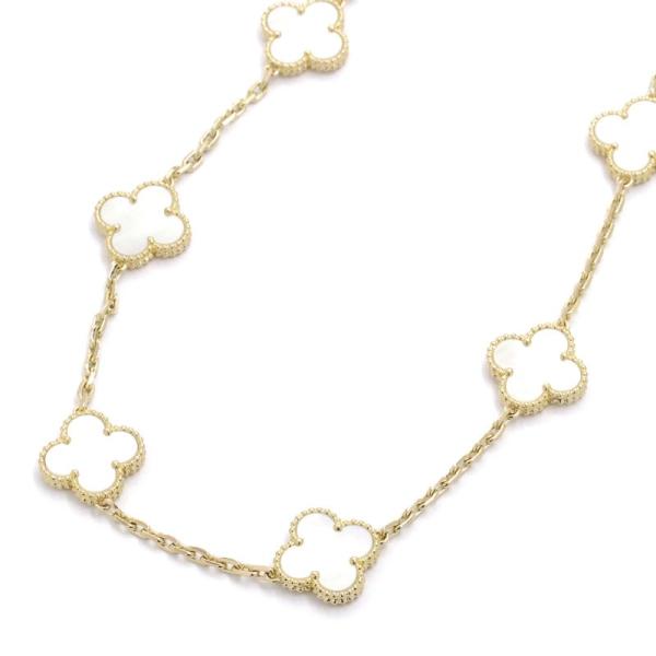 ヴァンクリーフ＆アーペル ヴィンテージアルハンブラネックレス 10モチーフ VCARA42800 K...