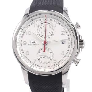 [3年保証] IWC メンズ ポルトギーゼ ヨットクラブ クロノグラフ IW390502 新品仕上済 ステンレス ラバー 自動巻き 腕時計 中古 送料無料｜collectionshiba