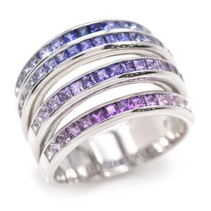 Pt900 ピンクサファイヤ・ダイヤリング プラチナ サファイヤ0.506ct 