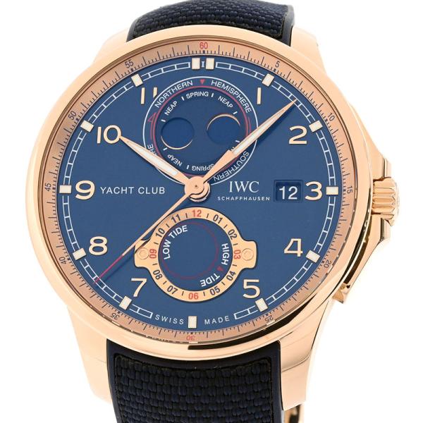 IWC メンズ ポルトギーゼ ヨットクラブ ムーン＆タイド IW344001 K18RG 箱保 デイ...