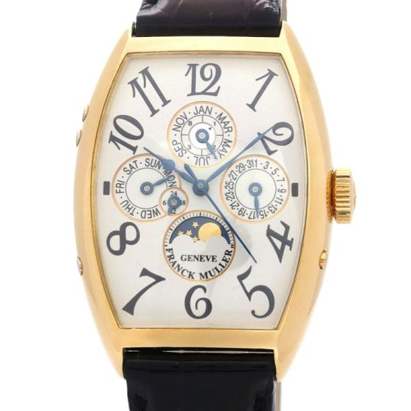 フランクミュラー メンズ トノウカーベックス パーペチュアルカレンダー 5850QP24 K18YG...