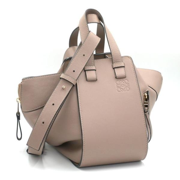 ロエベ ハンモックバッグ スモール クラシックカーフ ベージュ アナグラム ハンドバッグ ショルダー...