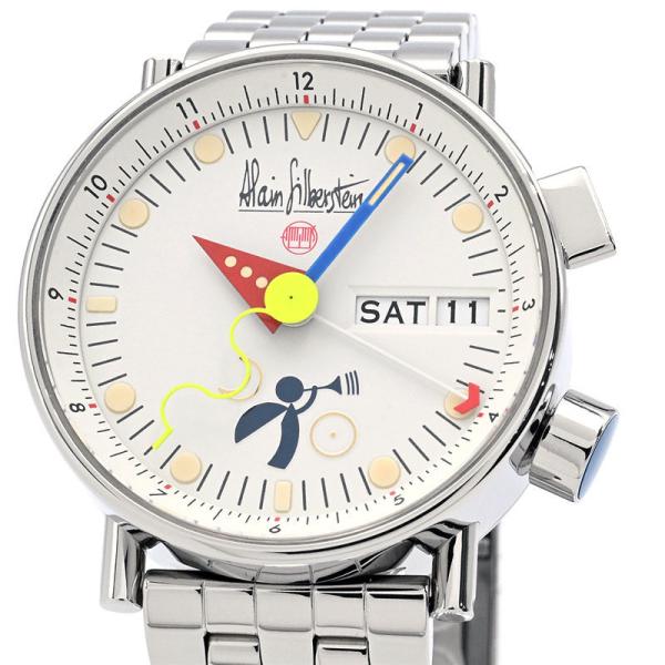 [3年保証] アランシルベスタイン メンズ ル レヴェイユ AS5008 箱保 デイデイト アラーム...