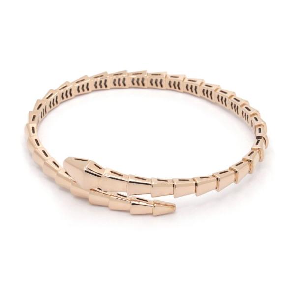 ブルガリ セルペンティヴァイパーブレスレット Mサイズ #17 360711 K18PG スネーク ...